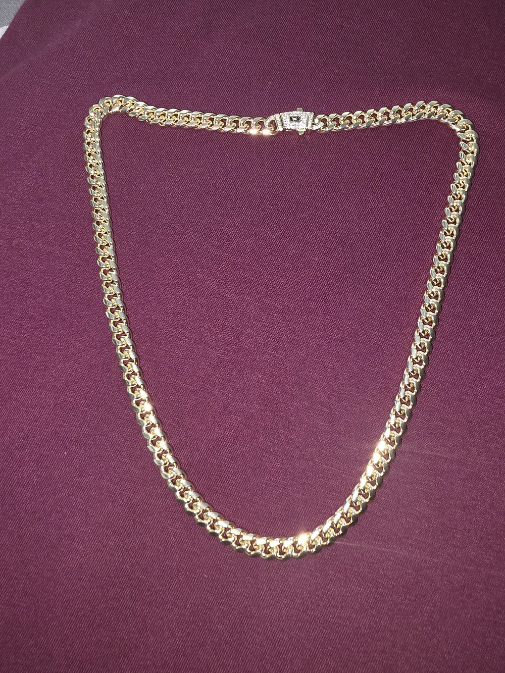 14k Monaco cuban link 22 Inch